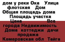 дом у реки Ока › Улица ­ флотская › Дом ­ 36 › Общая площадь дома ­ 60 › Площадь участка ­ 15 › Цена ­ 1 300 000 - Все города Недвижимость » Дома, коттеджи, дачи продажа   . Кемеровская обл.,Тайга г.